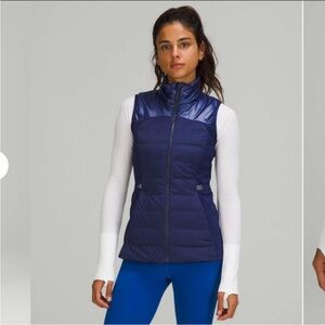Lululemon Down for It All Vest *Shine in Night Sea, Size 6